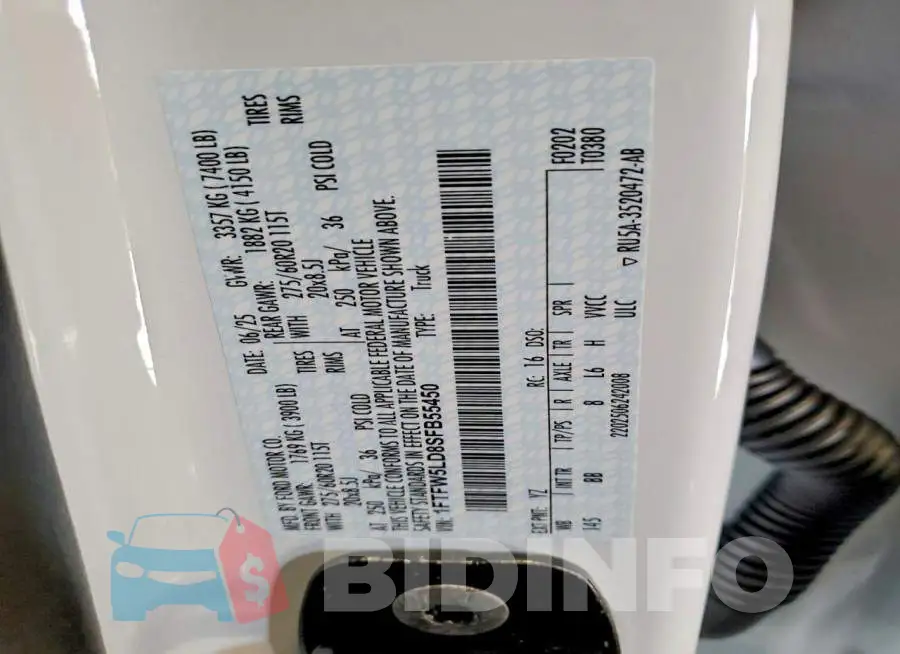 1FTFW5LD8SFB55450 Photo# 12