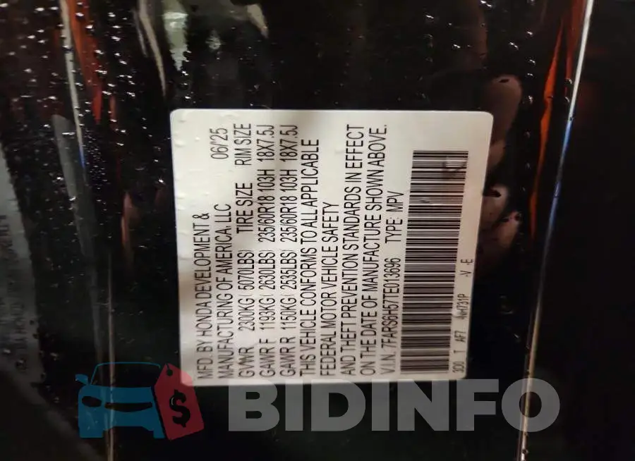 7FARS6H57TE013696 Photo# 13