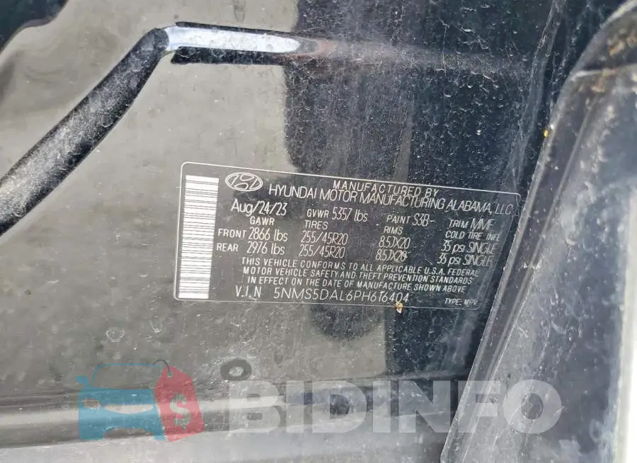 5NMS5DAL6PH616404 Photo# 12