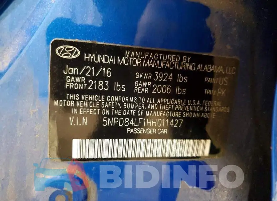 5NPD84LF1HH011427 Photo# 12