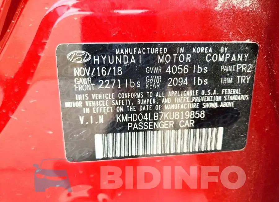 KMHD04LB7KU819858 Photo# 12
