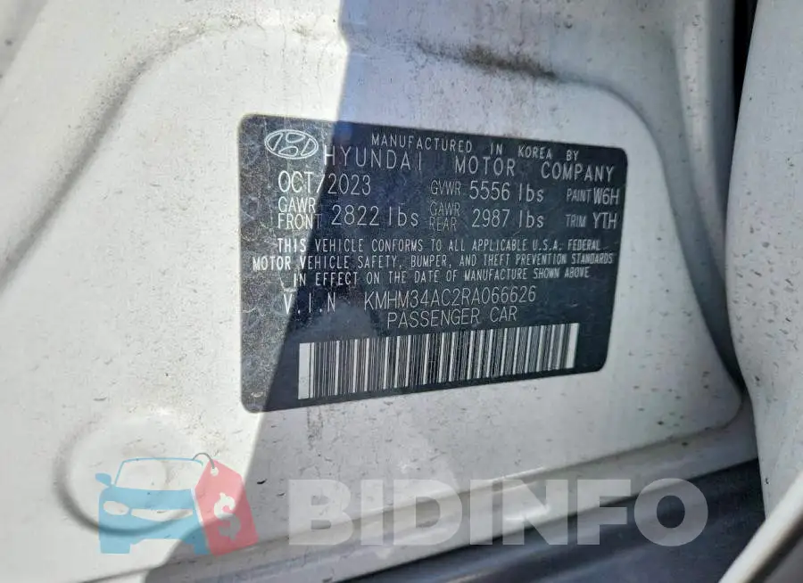 KMHM34AC2RA066626 Photo# 12