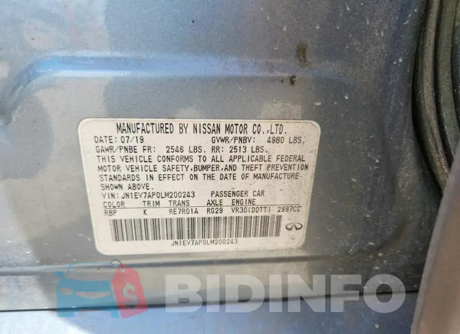 JN1EV7AP0LM200243 Photo# 12