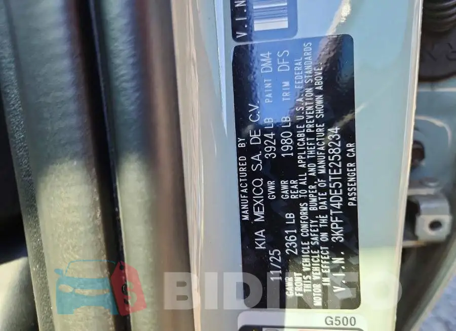 3KPFT4DE5TE258234 Photo# 12