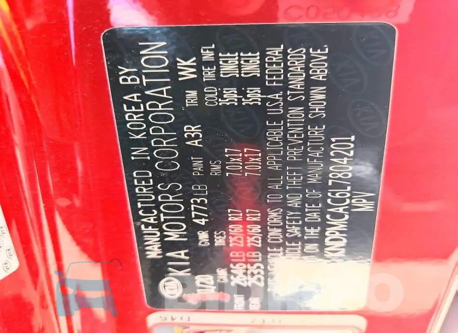 KNDPMCAC6L7804201 Photo# 12