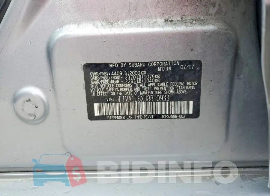 JF1VA1L6XJ8810933 Photo# 13