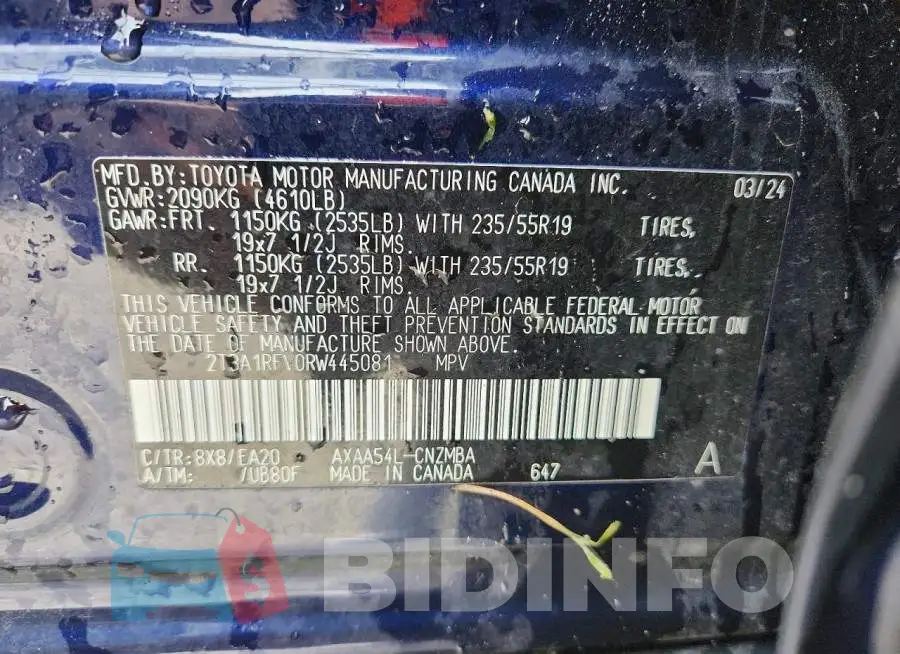 2T3A1RFV0RW445081 Photo# 14