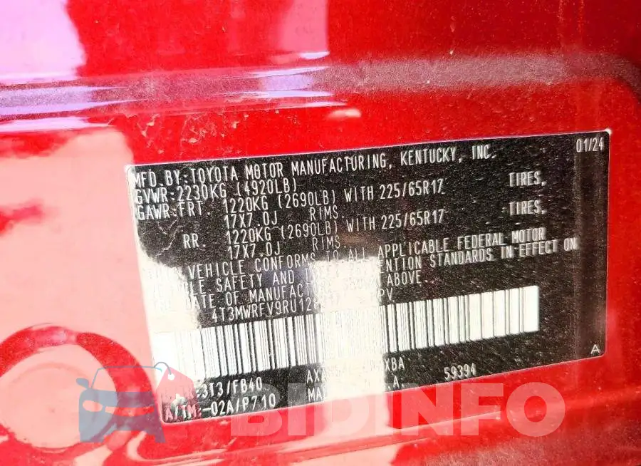 4T3MWRFV9RU128317 Photo# 12