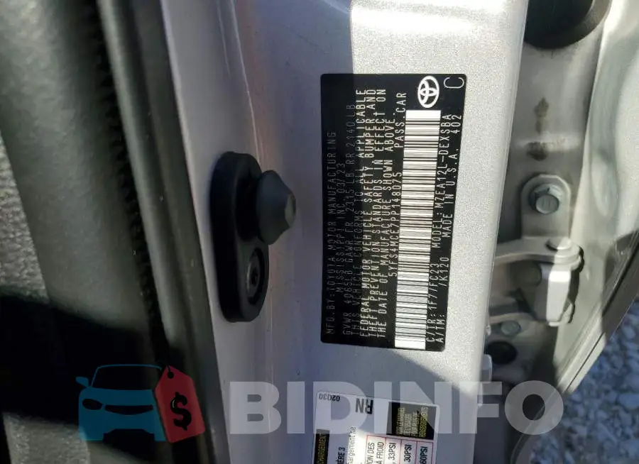 5YFS4MCE7PP148075 Photo# 12