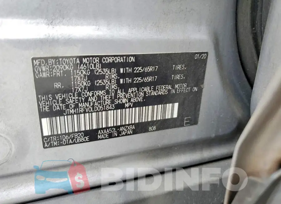 JTMH1RFV0LD051843 Photo# 13