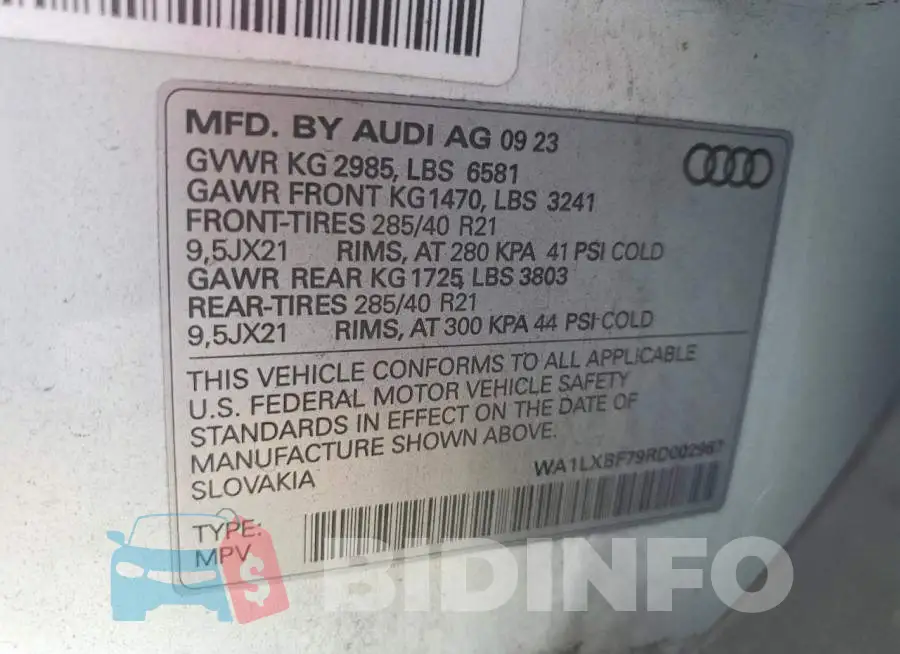 WA1LXBF79RD002967 Photo# 13