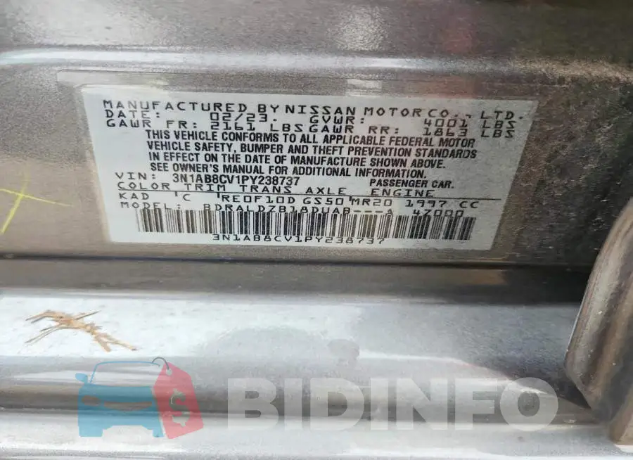 3N1AB8CV1PY238737 Photo# 12
