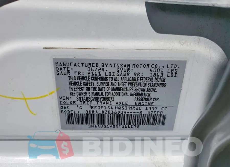 3N1AB8CV8RY366072 Photo# 12