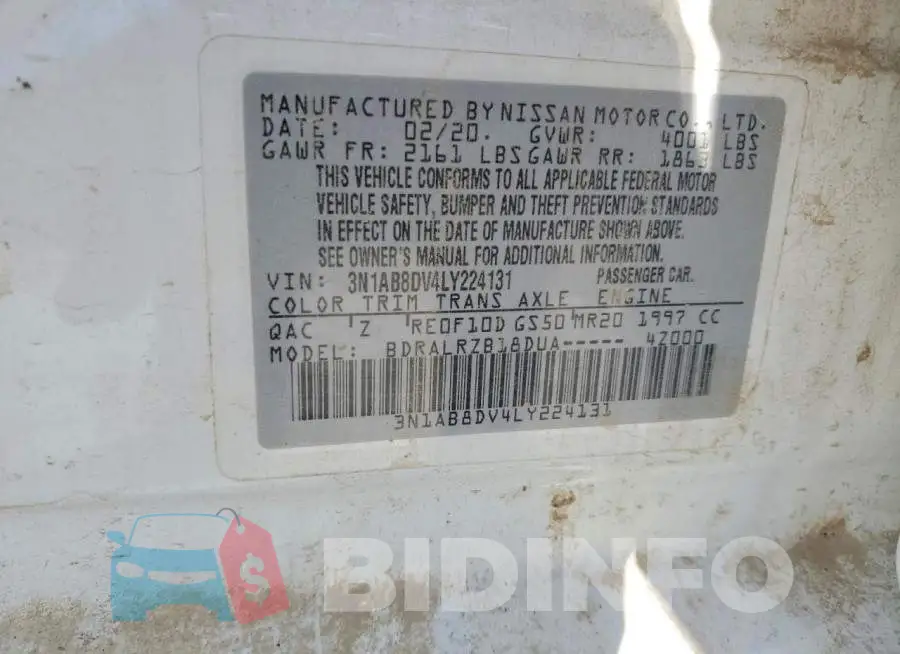3N1AB8DV4LY224131 Photo# 12