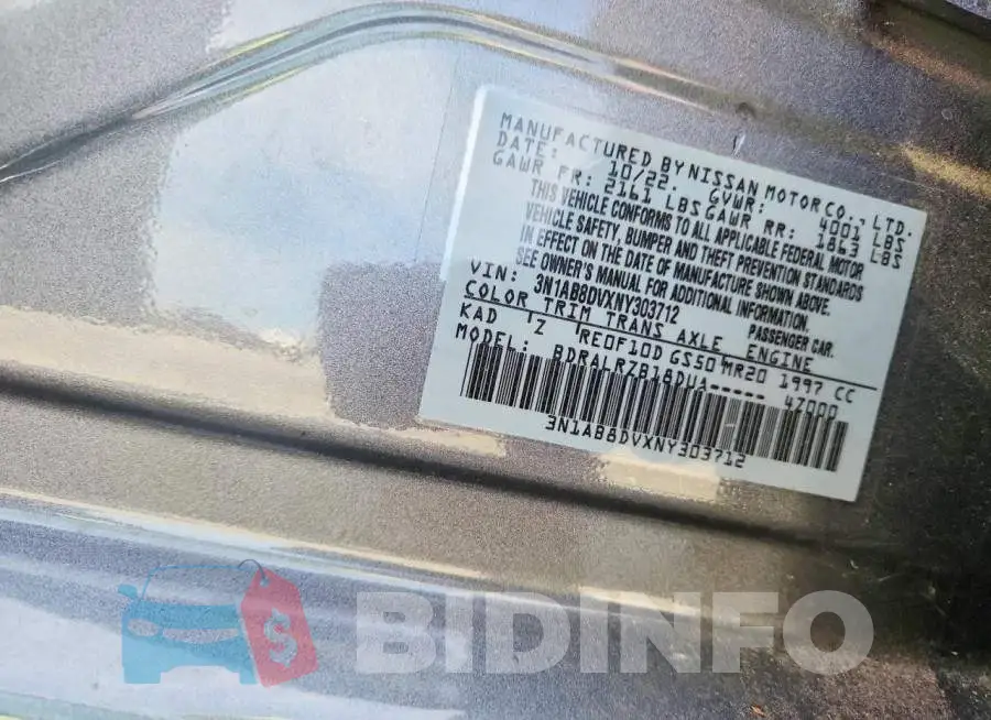 3N1AB8DVXNY303712 Photo# 12