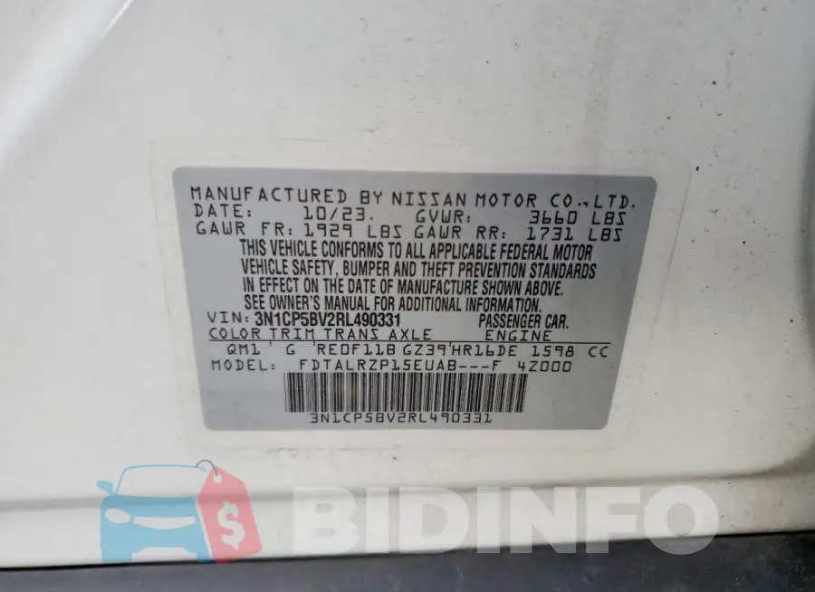 3N1CP5BV2RL490331 Photo# 12