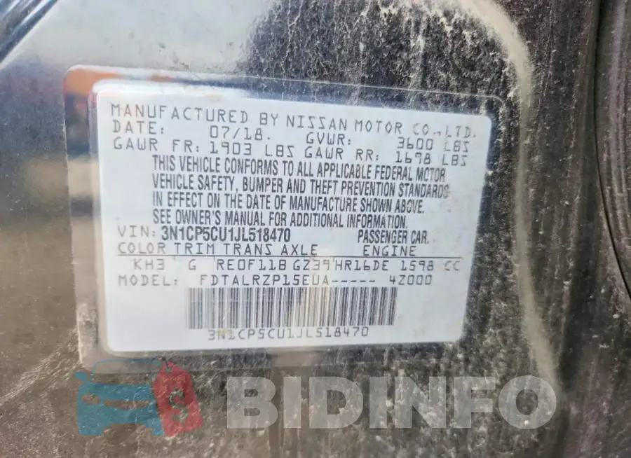 3N1CP5CU1JL518470 Photo# 12