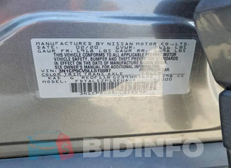 3N1CP5CV5LL515597 Photo# 13