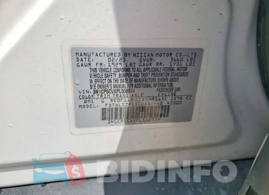 3N1CP5CVXPL508974 Photo# 13