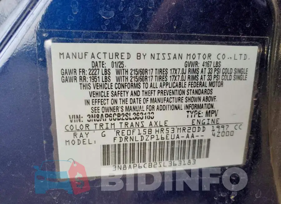 3N8AP6CB2SL363183 Photo# 13