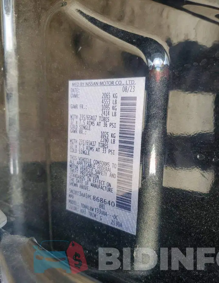 5N1BT3AA5PC868640 Photo# 13