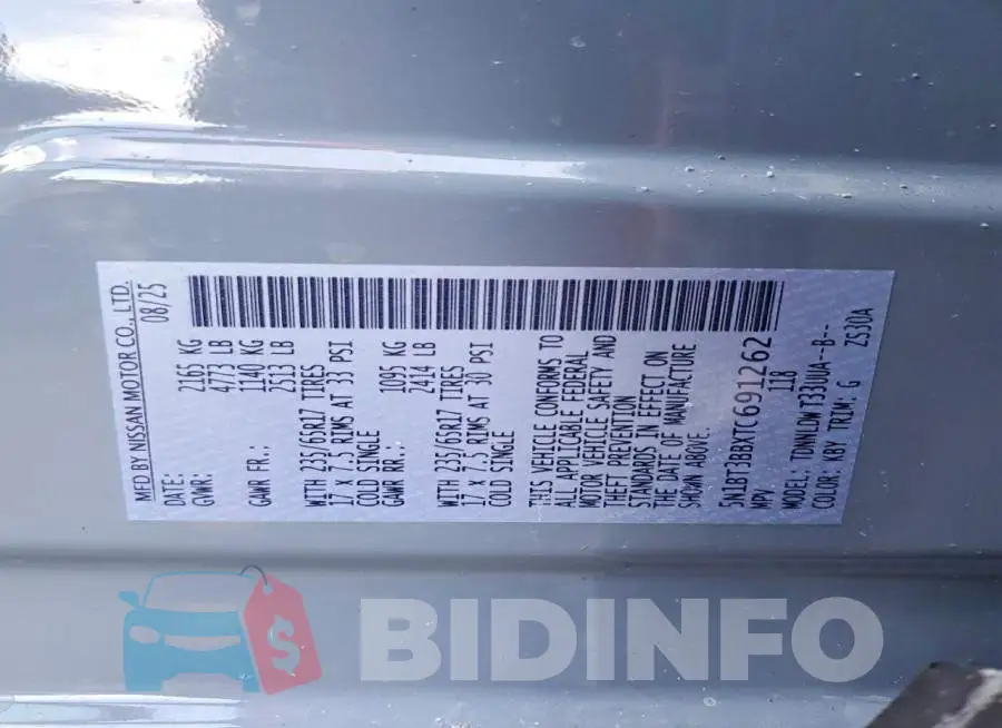 5N1BT3BBXTC691262 Photo# 14
