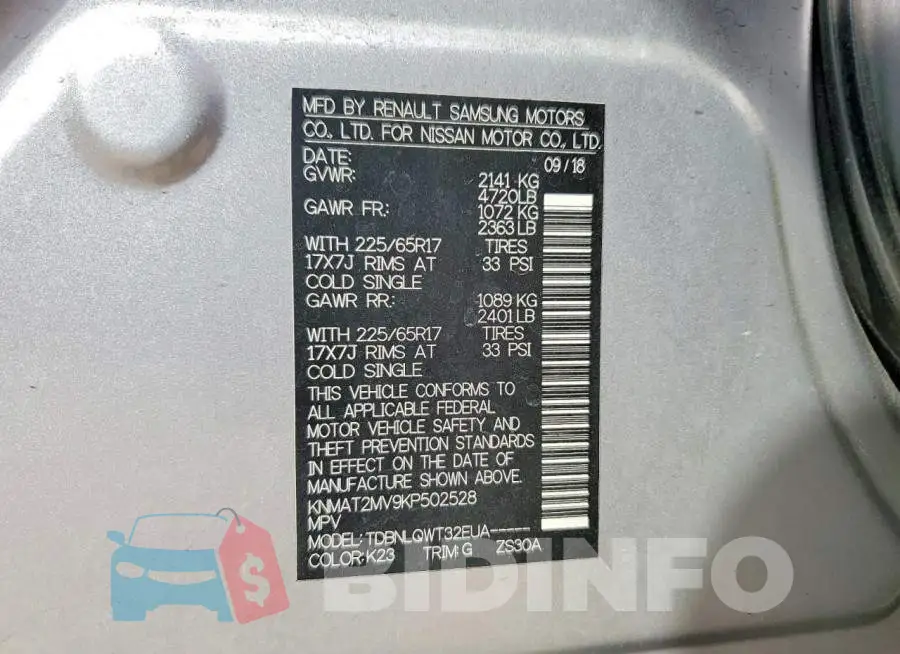 KNMAT2MV9KP502528 Photo# 12