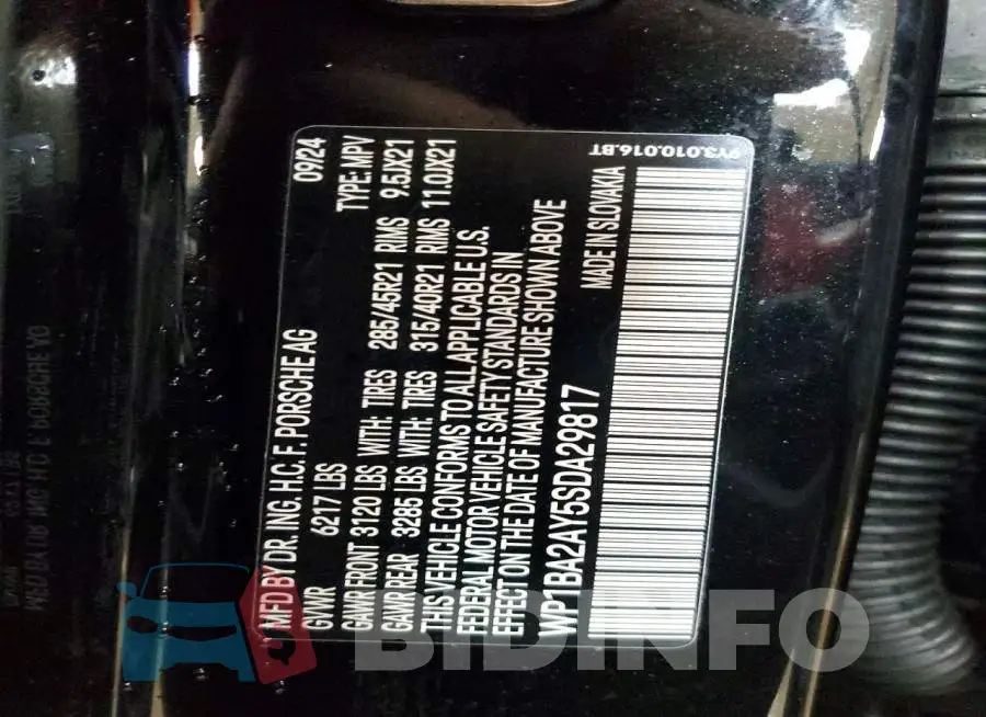 WP1BA2AY5SDA29817 Photo# 14