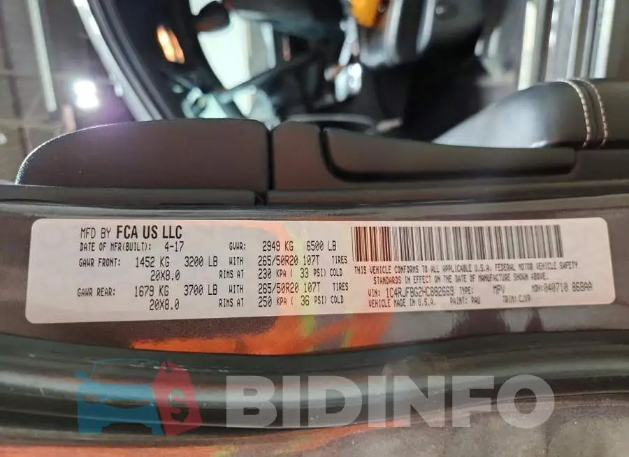 1C4RJFBG2HC882669 Photo# 13