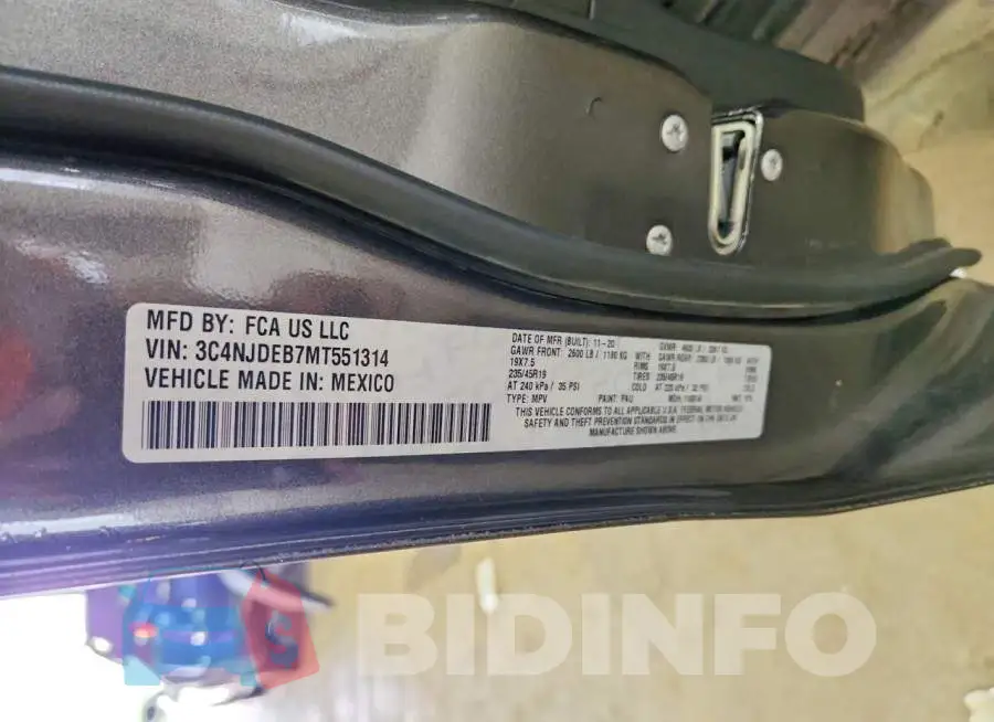 3C4NJDEB7MT551314 Photo# 14