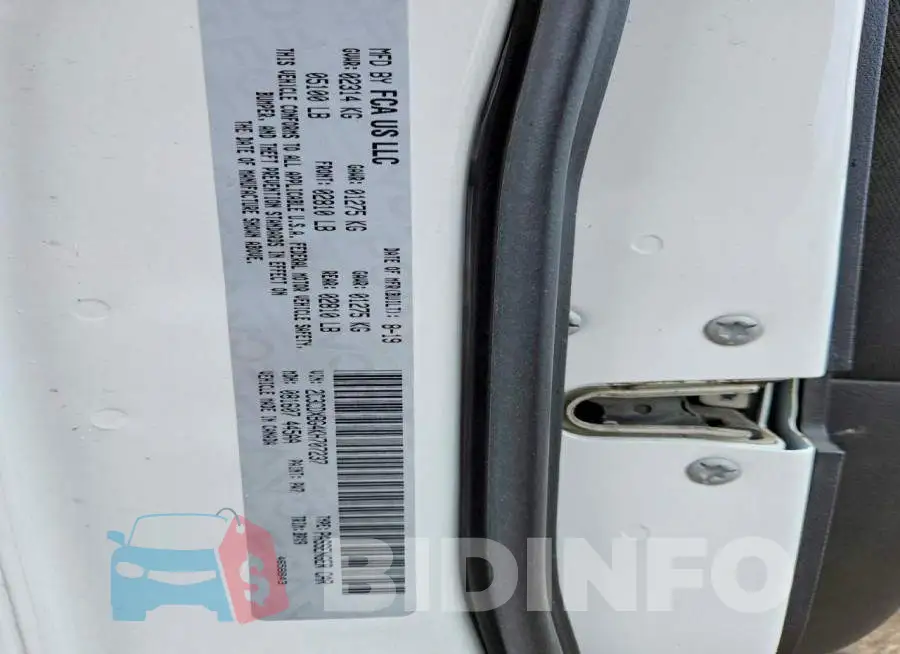 2C3CDXBG4KH707237 Photo# 12