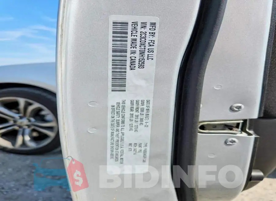 2C3CDXCT0NH152593 Photo# 12