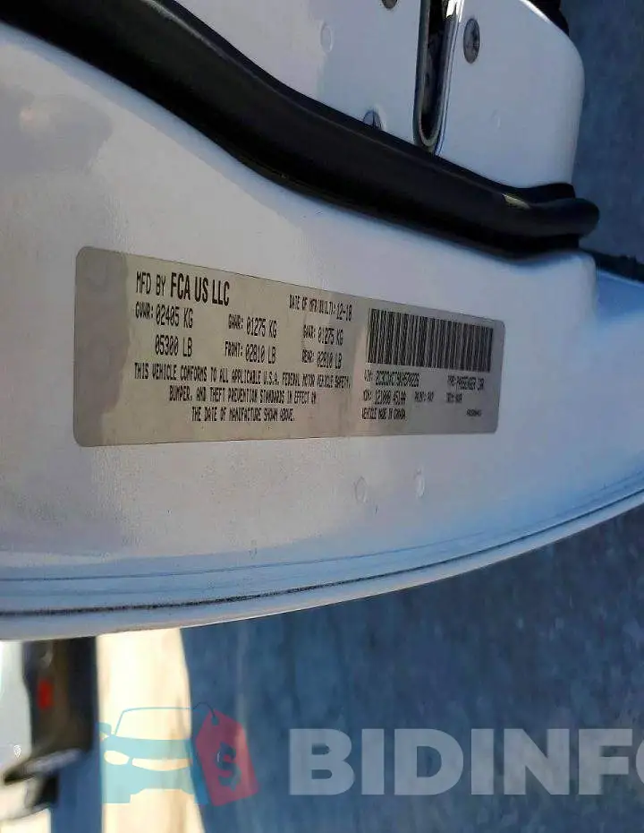 2C3CDXCT9KH570226 Photo# 12