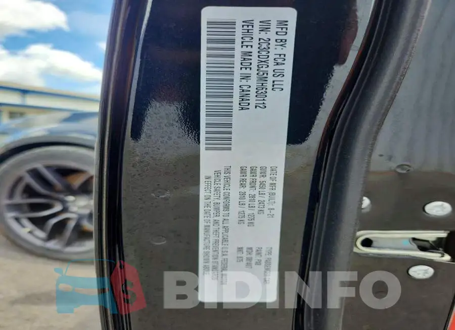 2C3CDXGJ5MH630112 Photo# 12