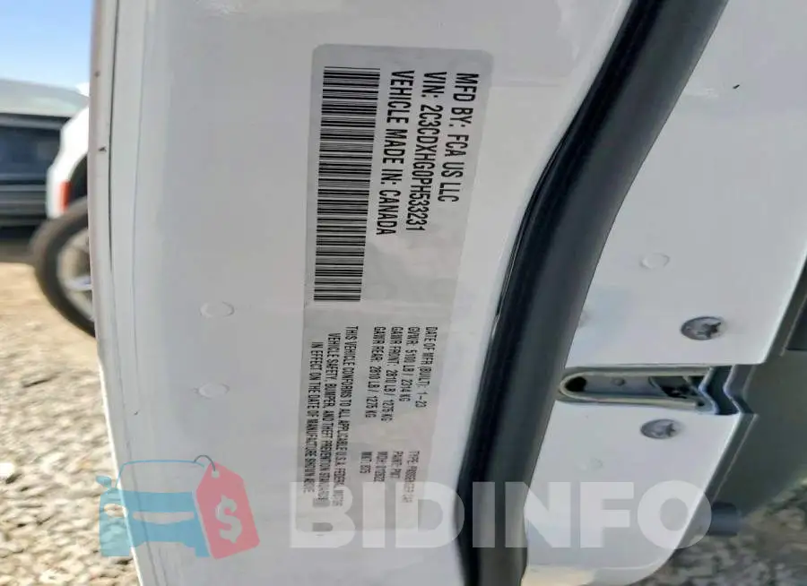 2C3CDXHG0PH533231 Photo# 13