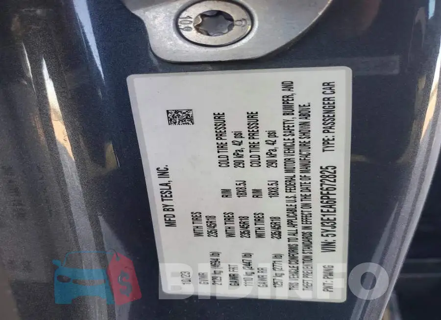 5YJ3E1EA6PF672825 Photo# 12