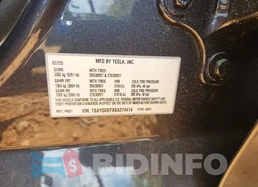 7SAYGDEFXSA374414 Photo# 12