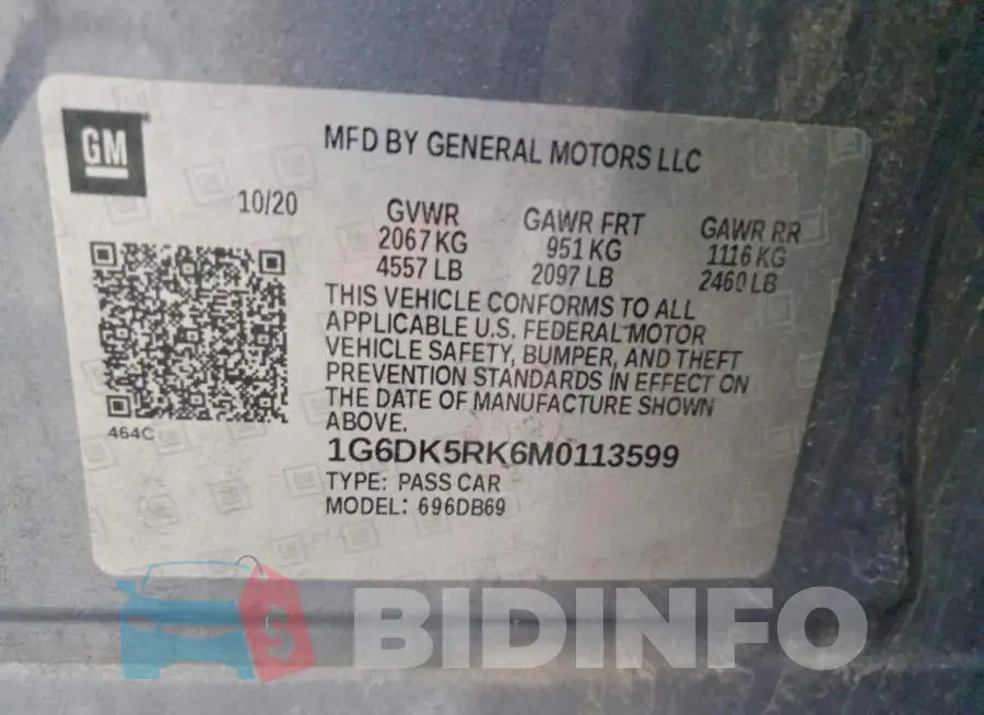 1G6DK5RK6M0113599 Photo# 12