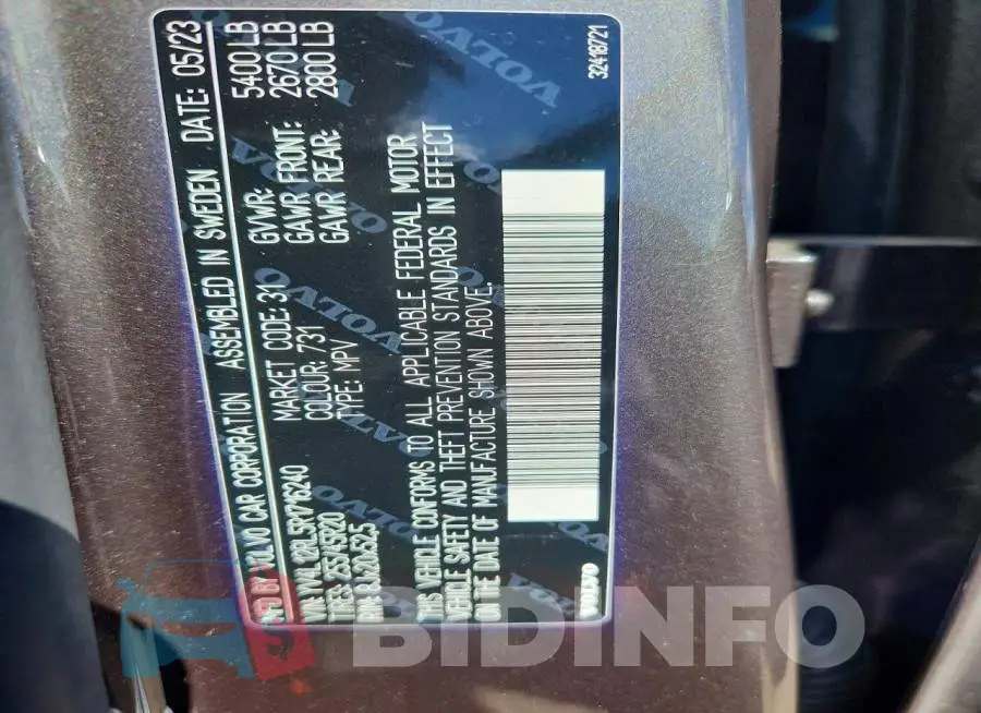 YV4L12RL5R1716240 Photo# 13