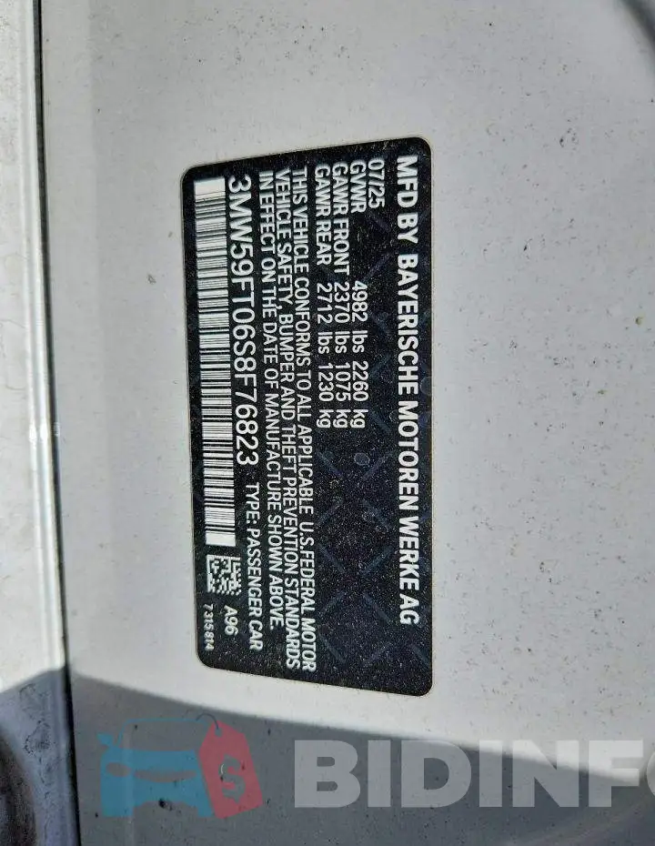 3MW59FT06S8F76823 Photo# 12