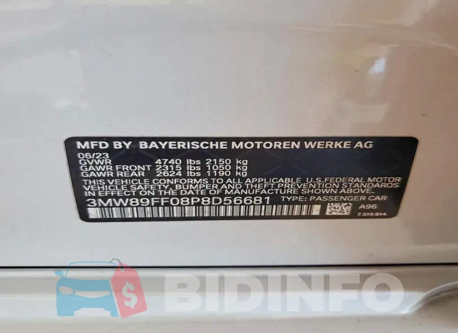 3MW89FF08P8D56681 Photo# 12