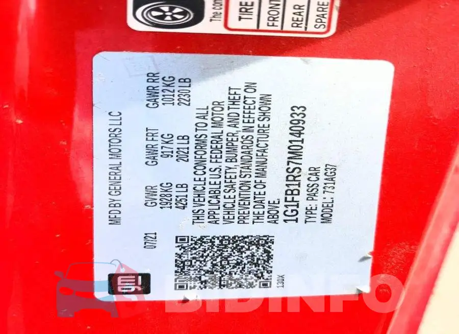 1G1FB1RS7M0140933 Photo# 12