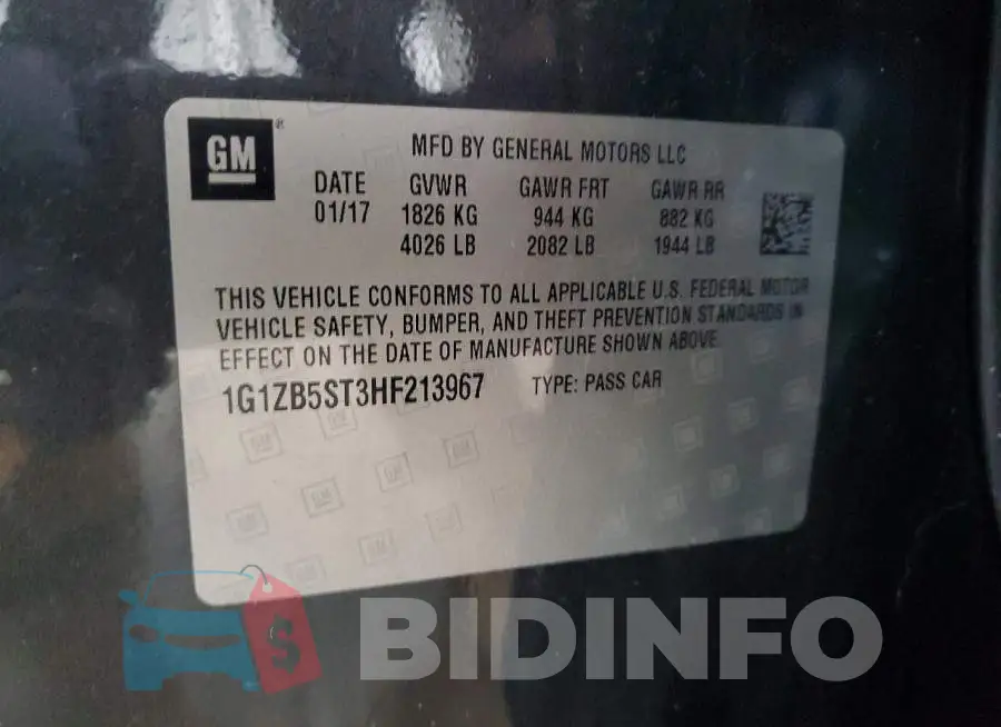 1G1ZB5ST3HF213967 Photo# 12