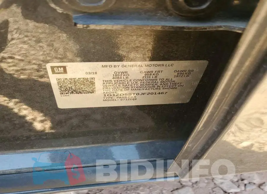1G1ZD5ST0JF201467 Photo# 12