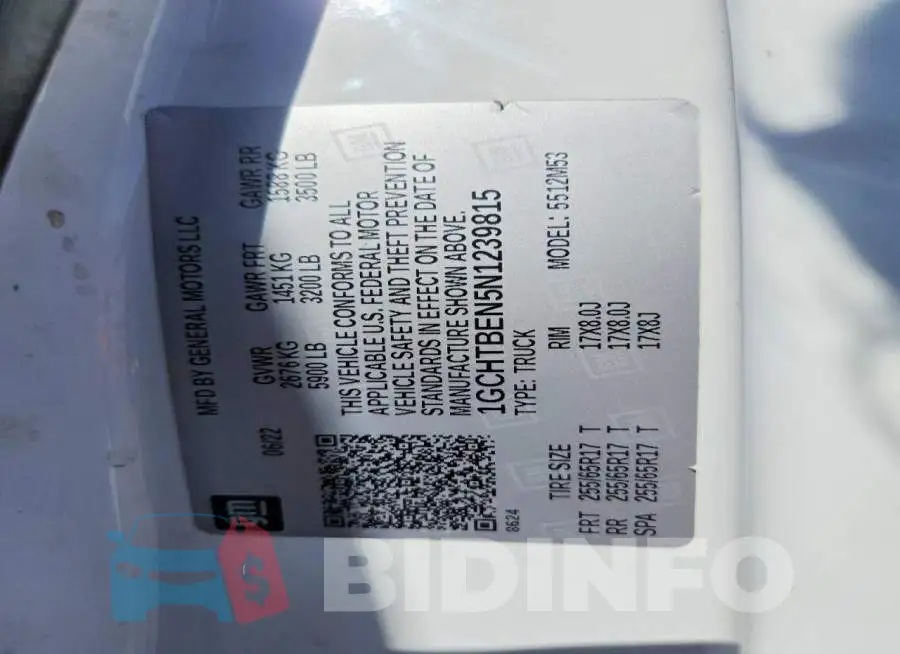 1GCHTBEN5N1239815 Photo# 12