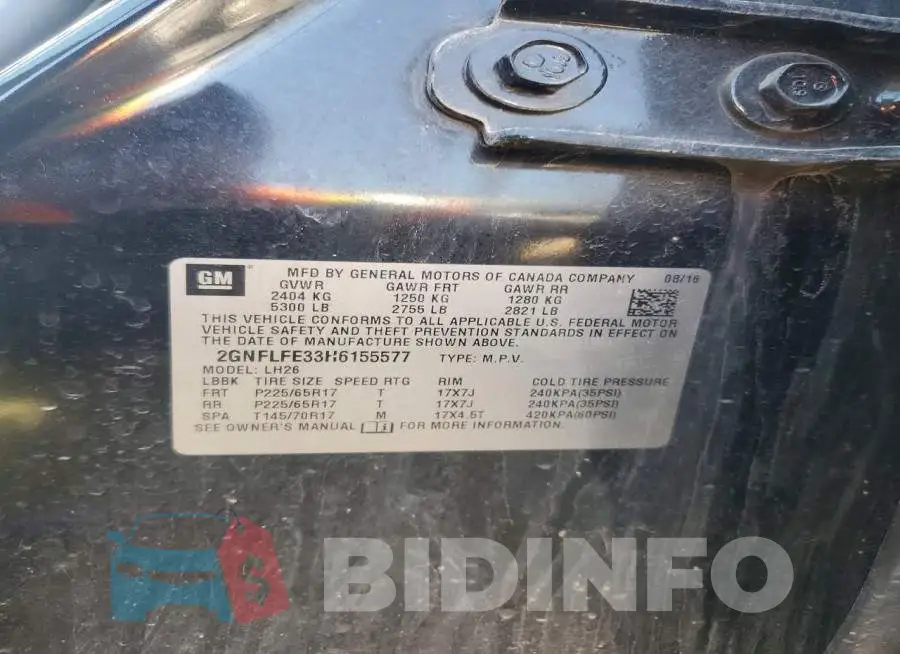 2GNFLFE33H6155577 Photo# 13