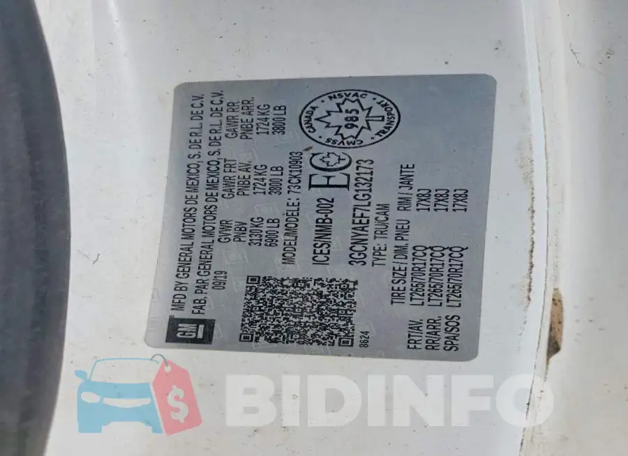 3GCNYAEF7LG132173 Photo# 12