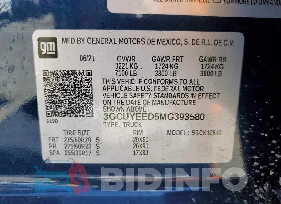 3GCUYEED5MG393580 Photo# 12