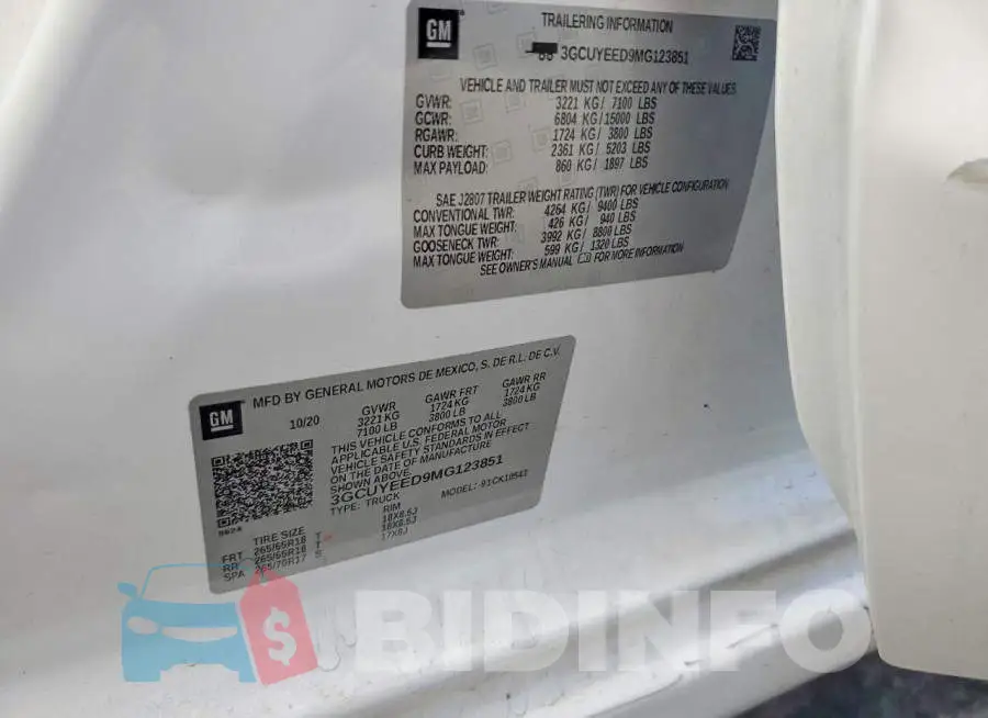 3GCUYEED9MG123851 Photo# 13