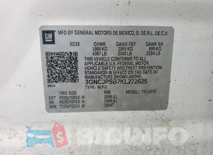 3GNCJPSB7KL272625 Photo# 13